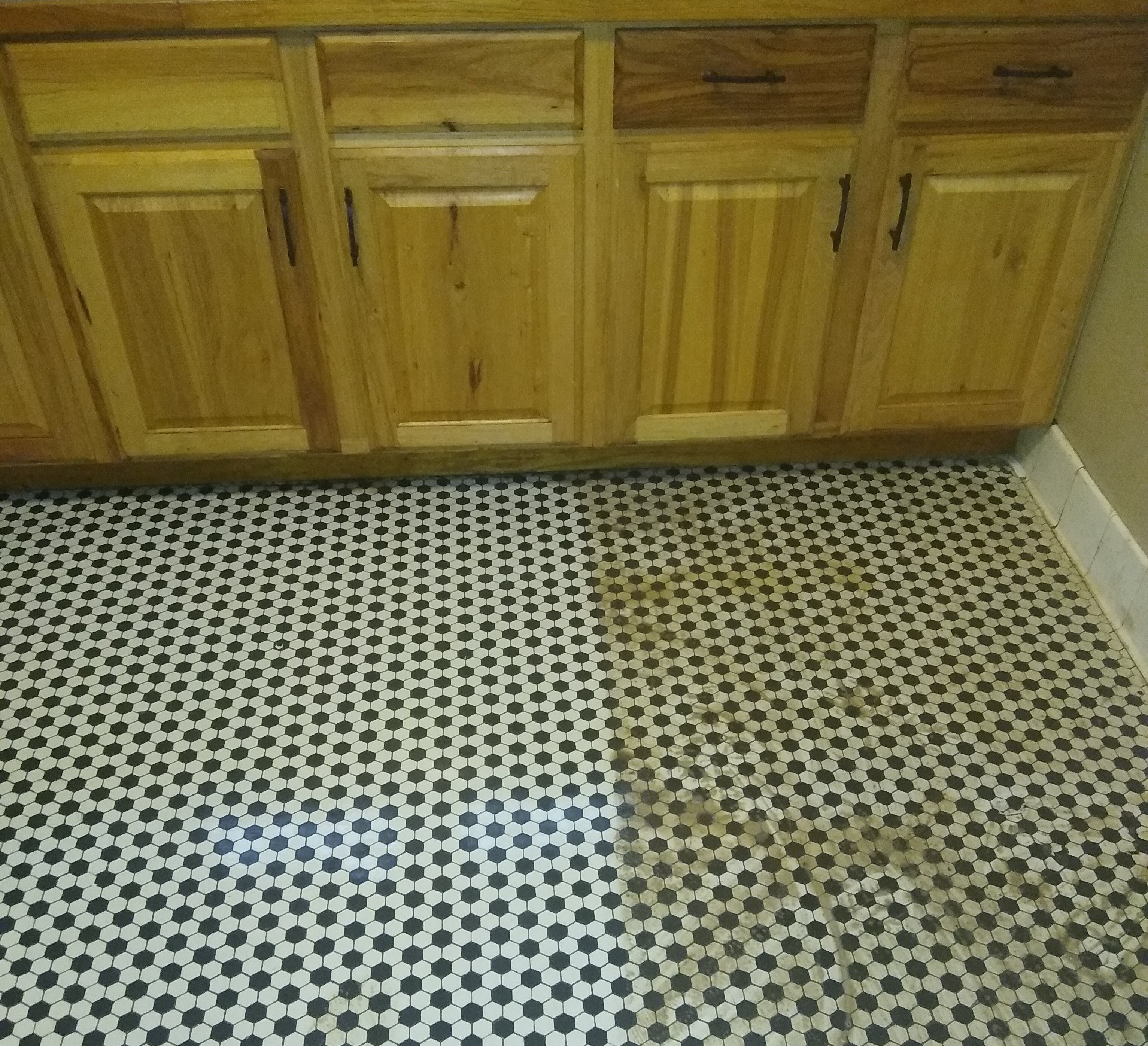 Tile and Grout While being cleaned